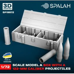 Spalah 19972 1/72 Set Of Scale Models A Box With 122-mm Projectiles Resin Model