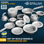 Spalah 20935 1/35 Set Of Scale Models Dinnerware Set 14 Pcs