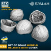 Spalah 23035 1/35 Set Of Scale Models Helmets With Cover 5 Pcs