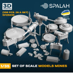 Spalah 25635 1/35 Set Of Scales Models Mines 108 Pcs Resin Model