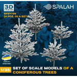Spalah 27735 1/35 Set Of Scale Models Coniferous Trees 4 Pcs