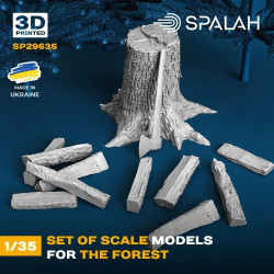 Spalah 29635 1/35 Set Of Scale Models For The Forest Resin Model Kit