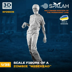 Spalah 29835 1/35 Figure Zombie Wisehead 3d Printed Resin Model Kit
