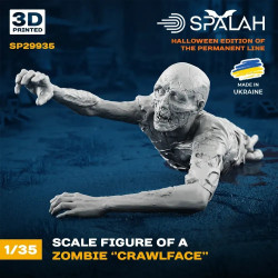 Spalah 29935 1/35 Figure Zombie Crawlface 3d Printed Resin Model Kit