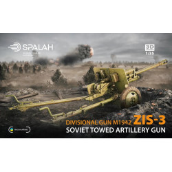Spalah 30035 1/35 Scale Model Divisional Towed Gun M1942 Zis-3 Resin Model Kit