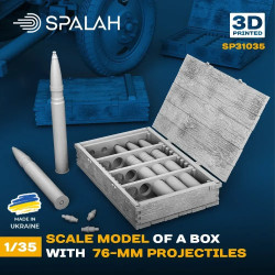 Spalah 31035 1/35 Scale Model Box With 76-mm Projectiles Resin Model Kit