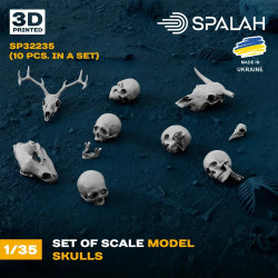 Spalah 31735 1/35 Set Of Figures Skeletons 3d Printed Resin Kit
