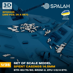Spalah 33035 1/35 Spent Casings 14.5mm Btr-60/70/80 Brdm-2 295 Pcs