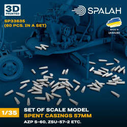Spalah 33635 1/35 Spent Casings 57mm Azp S-60 Zsu-57-2 60 Pcs Resin Model Kit