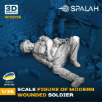 Spalah 33735 1/35 Figure Modern Wounded Soldier Resin Model Kit