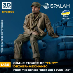 Spalah Sp33935 1/35 Mechanic-driver Of Fury From The Series Best Job I Ever Had