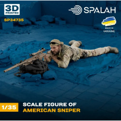 Spalah Sp34735 1/35 Figure American Sniper 3d Printed Scale Model Kit