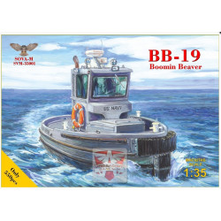 Sova Model 35001 1/35 Bb-19 Boomin Beaver Tug Boat Pedestal Model Kit