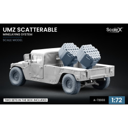 Scalex A-72003 1/72 Umz Scatterable Minelaying System X2 Mine Launcher Per Set Resin Model/3d Printed