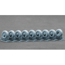 Scalex Wm-72005s 1/72 Maz 537 I-170 Sagged Wheel Set For Trumpeter Takom Scalex Wm-72005s 1/72 Maz 537 I-170 Sagged Wheel Set For Trumpeter Takom