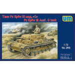 Um 293 1/72 Tank Panzer Iii Ausf G Plastic Model Kit