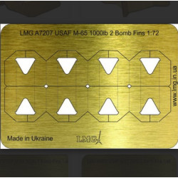 Lmg Ba-48018 1/48 Usaf 1000lb M-65 8 Bomb Fins Thickness 0-2mm