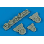 Wheelliant 148009 1/48 F-16c/Cj Block 50/52 Weighted Wheels For Kinetic, Tamiya