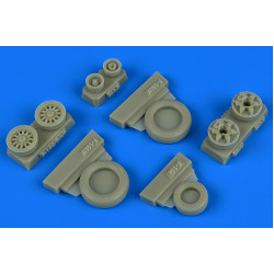Wheelliant 148015 1/48 F-16i Sufa Weighted Wheels For Hasegawa