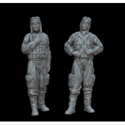 White Stork Miniatures F48001 1/48 Japan Pilots Resin Unassembled Unpainted