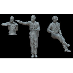 White Stork Miniatures F48013 1/48 German Ww2 Panther Crew Resin Kit