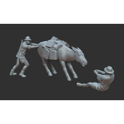 White Stork Miniatures F72023 1/72 North Africa 1941 Stubborn Donkey Resin Unpainted Unassembled