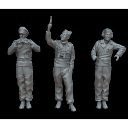 White Stork Miniatures F72025 1/72 German Tankers Ww2 Resin Unpainted Unassembled Kit