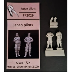 White Stork Miniatures F72029 1/72 Japan Pilots Ww2 Resin Unassembled Unpainted