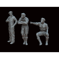 White Stork Miniatures F72037 1/72 British Tankers North Africa Ww2 Resin Unassembled Unpainted