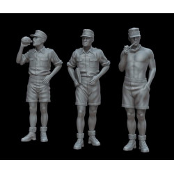 White Stork Miniatures F72043 1/72 Dak German Soldiers Ww2 Resin Unassembled Unpainted