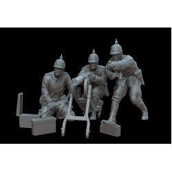 White Stork Miniatures F72045 1/72 Wwi German Team Mg08/15 Resin Unassembled Unpainted