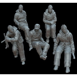White Stork Miniatures F72081 1/72 Sd.kfz 251 Crew Spring 1945 Resin Unassembled Unpainted Kit