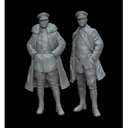 White Stork Miniatures F72102 1/72 Wwi German Pilots Resin Unassembled Unpainted