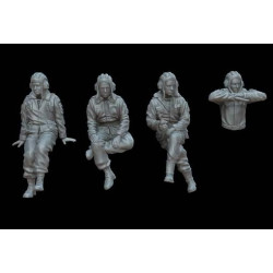 White Stork Miniatures F72103 1/72 Russian Tankers Of The 1990s Resin Unassembled Unpainted