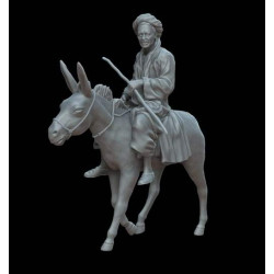 White Stork Miniatures F72114 1/72 Arab On A Donkey Resin Unassembled Unpainted