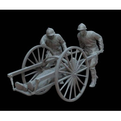 White Stork Miniatures F72153 1/72 Wwi French Soldiers Transporting Wounded Man Resin Unassembled Unpainted