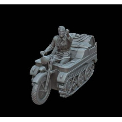 White Stork Miniatures M72017 1/72 Kettenkraftrad In Airport Service Resin Kit