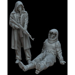 White Stork Miniatures P72001 1/72 Chernobyl Stalkers Postapo 1 Resin Kit