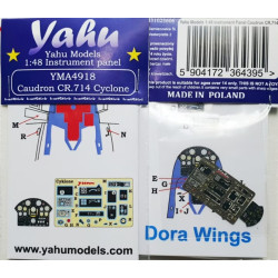 Yahu Model Yma4918 1/48 Instrument Panel Caudron 714 Dora Wings