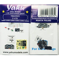 Yahu Model Yma4923 1/48 Instrument Panel For P-47b For Dora Wings