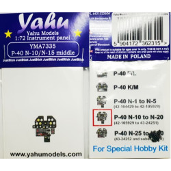 Yahu Model Yma7335 1/72 P-40 N Middle N-10 N-15 For Special Hobby Accessories