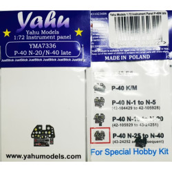 Yahu Model Yma7336 1/72 P-40 N Late N-25 N-40 For Special Hobby Accessories Kit
