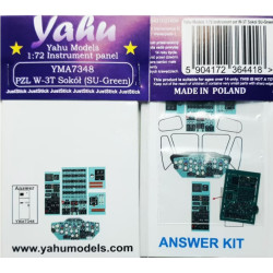 Yahu Model Yma7348 1/72 Instrument Panel W-3 Sokol Russian Green Answer
