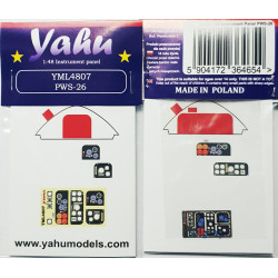 Yahu Model Yml4807 1/48 Instrument Panel For Pws-26 For Lukgraph