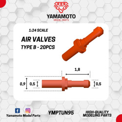 Yamamoto Ymptun95 1/24 Air Valves Type B 20pcs Upgrade Kit