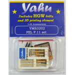 Yahu Model Yms3202 1/32 Pzl P 11 Set Ibg / Silver Wings Accessories For Aircraft