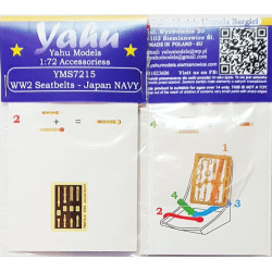 Yahu Model Yms7215 1/72 Ww 2 Seatbelts Japan Navy Accessories For Aircraft