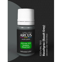 Arcus A257 Acrylic Paint Ral 7012 Basaltgrau Saturated Color 10ml