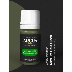Arcus A552 Acrylic Paint Fs 34095 Medium Field Green Saturated Color 10ml