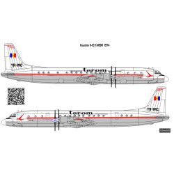 Bsmodelle 144599 1/144 Ilyushin Il 18 Tarom Decal For Model Aircraft